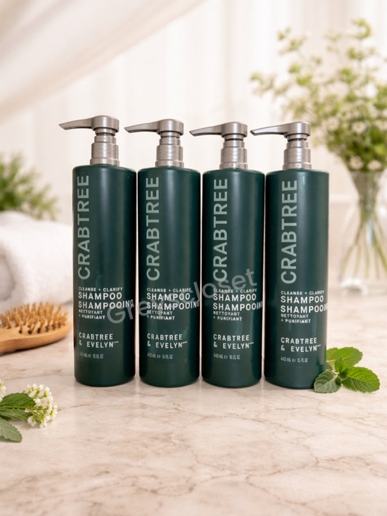 Crabtree & Evelyn Other - CRABTREE & EVELYN CLEANSE + CLARIFY SHAMPOO 15 oz | Set of 4 | Pump Bottles